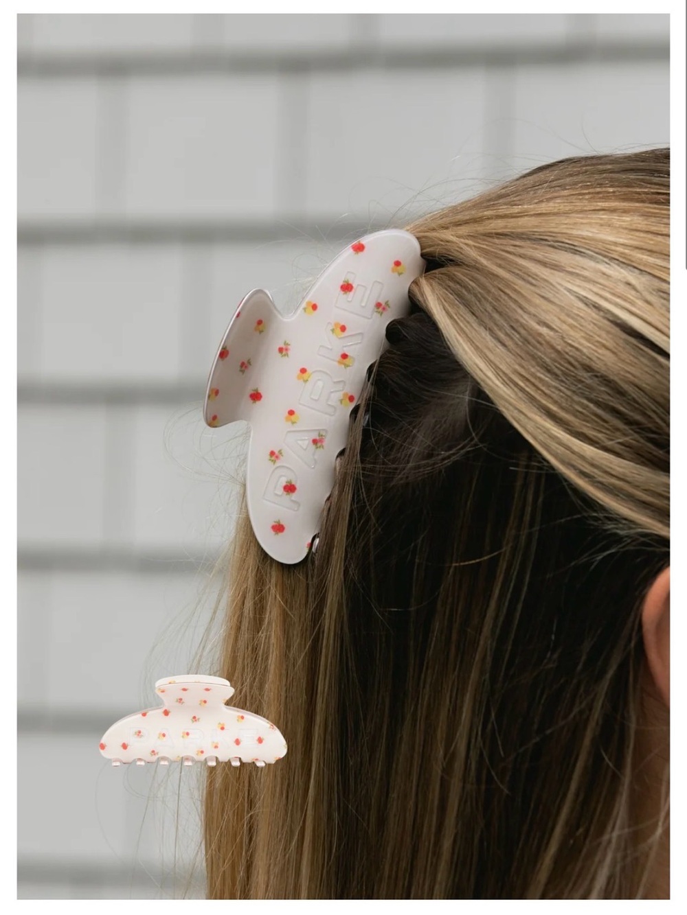 Parke SUNSET FLORAL! Maggie &Emma sold out claw clip